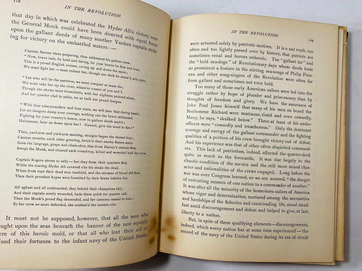 1888 American Sailor Merchant Vessel and Man-of-War from the Discovery of America FIRST EDITION vintage book Naval
