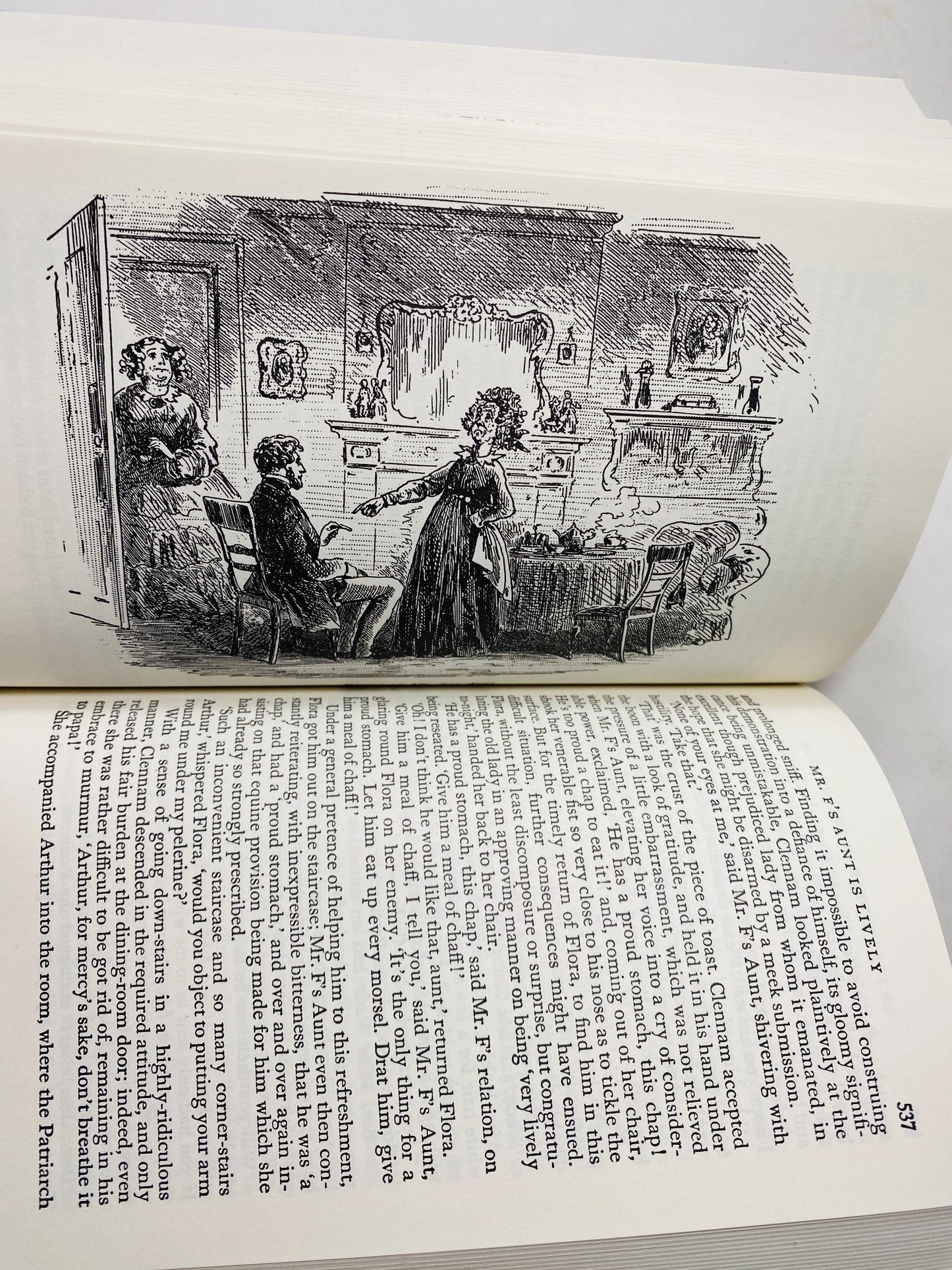 Charles Dickens Oxford Publication Little Dorrit Vintage brown book written as a critique of Victorian society