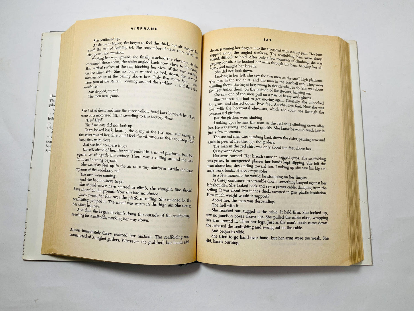 Airframe by Michael Crichton FIRST EDITION vintage book circa 1996 about airplanes and an investigation into a plane accident