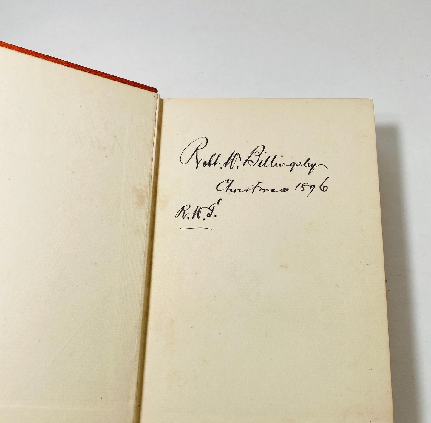 Antique Victorian Amyas Egerton Cavalier vintage book of Past and Future circa 1896 by Maurice Hervey FIRST EDITION Beautiful gift orange