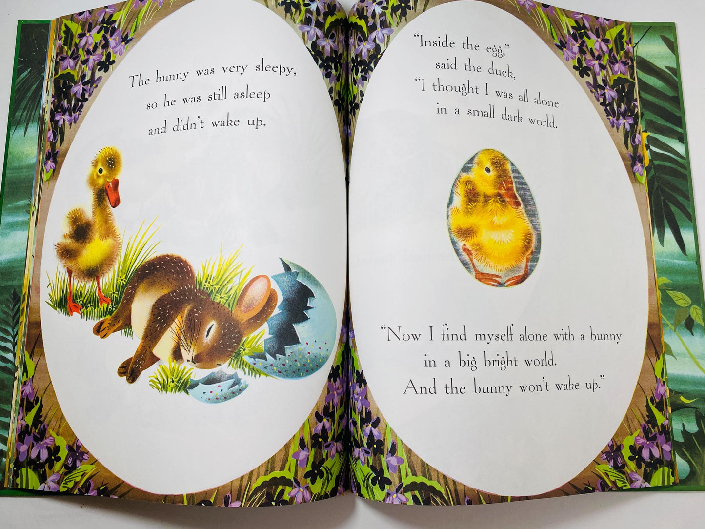 1998 Margaret Wise Brown Golden Egg vintage LARGE children's book Easter basket gift