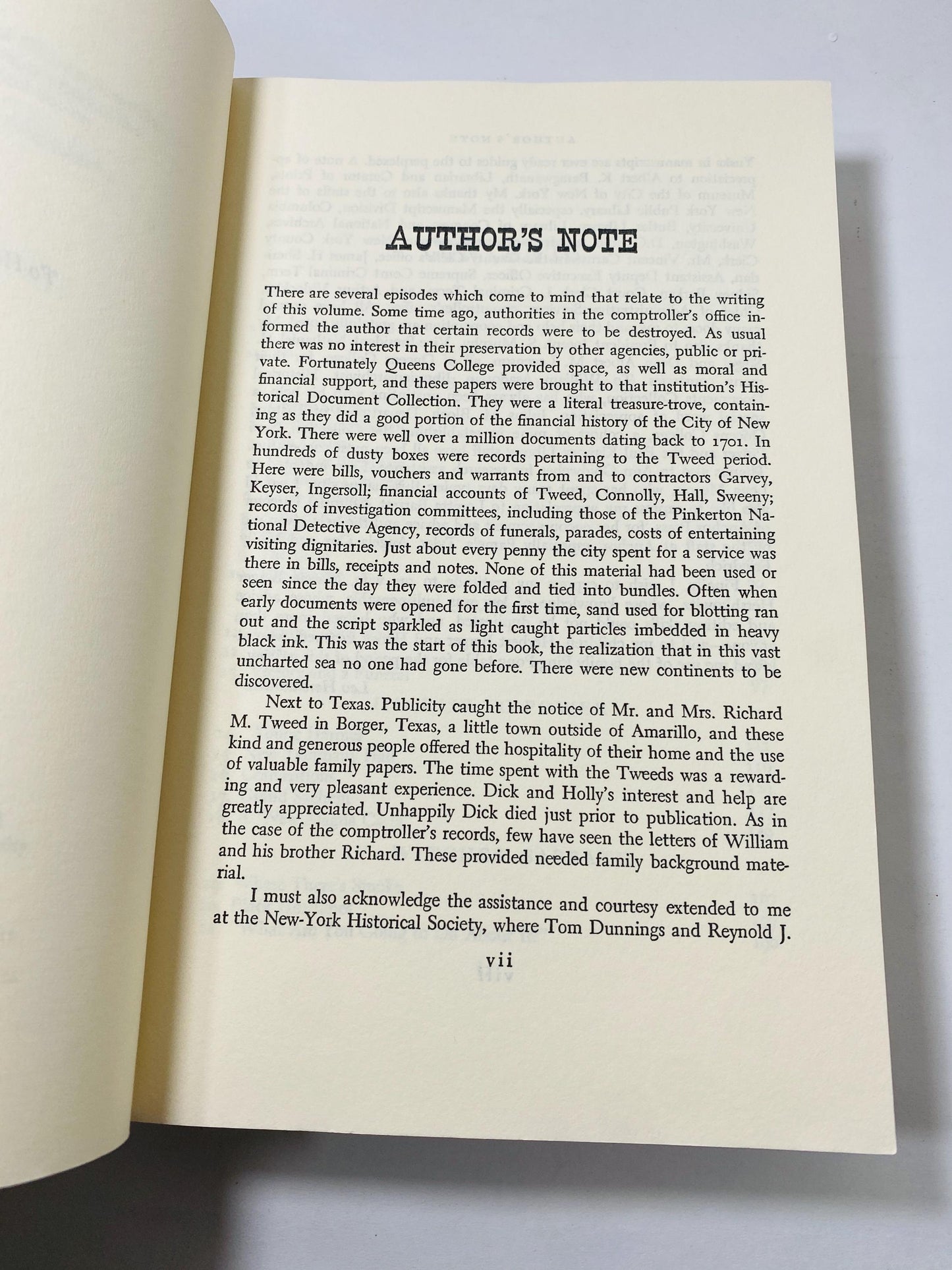 Tweed's New York vintage paperback book by Leo Hershkowitz circa 1978 about Boss"Tweed and the confusion that was 19th Century NYC