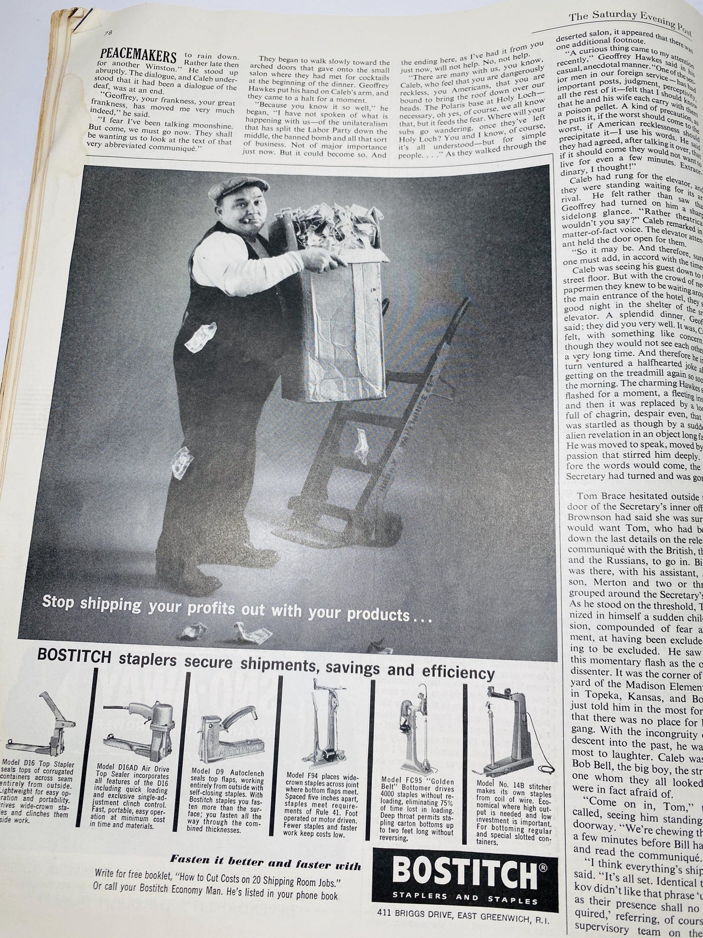 PT 109 Ordeal of Kennedy and His Men as Castaways Under Fire Saturday Evening Post November 25 1961 vintage magazine