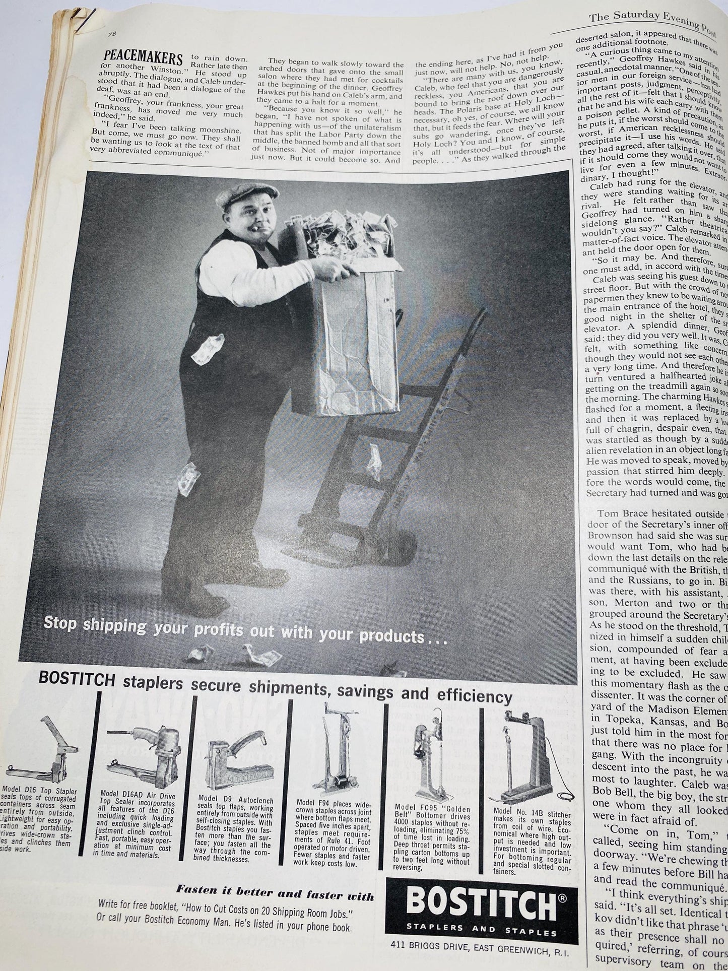 PT 109 Ordeal of Kennedy and His Men as Castaways Under Fire Saturday Evening Post November 25 1961 vintage magazine