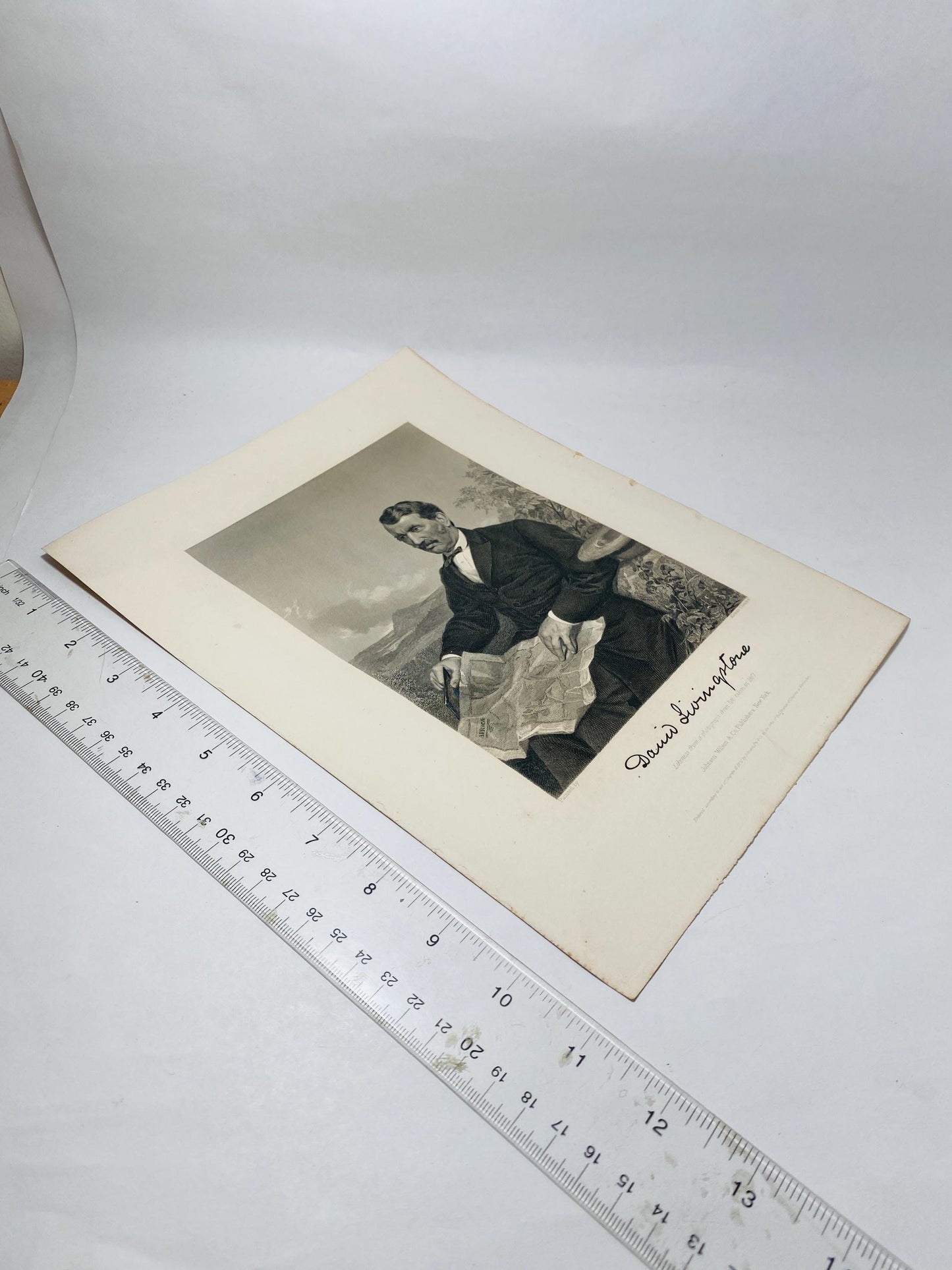 1899 David Livingstone portrait Scottish physician Christian missionary married to Mary Moffat Livingstone Johnson & Wilson of New York