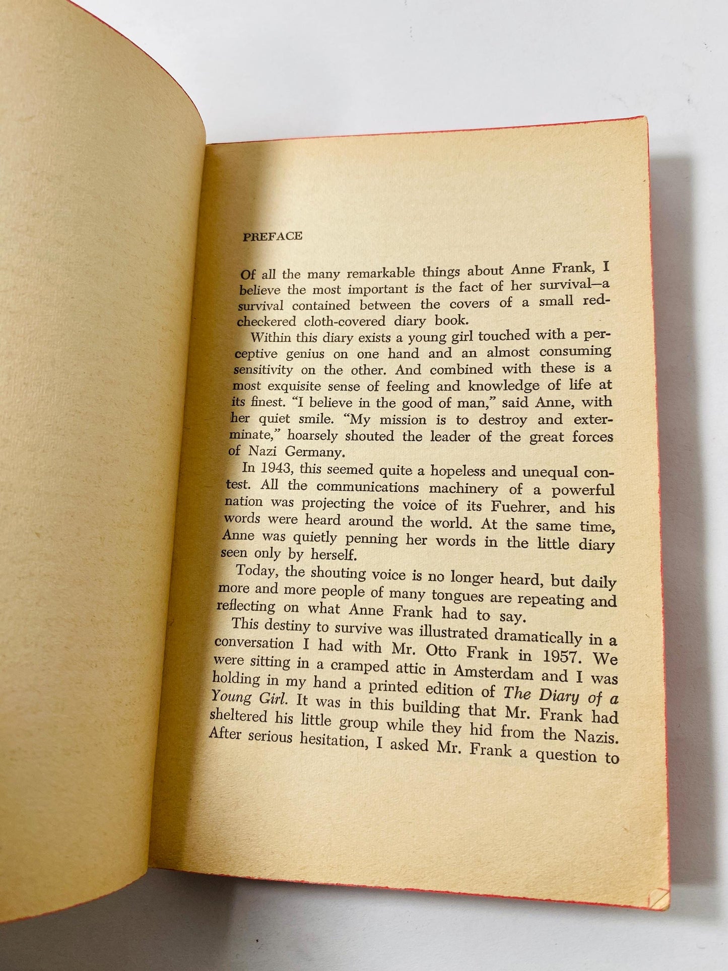 1967 Diary of Anne Frank Vintage paperback book Pocket Books Diary of a Young Girl