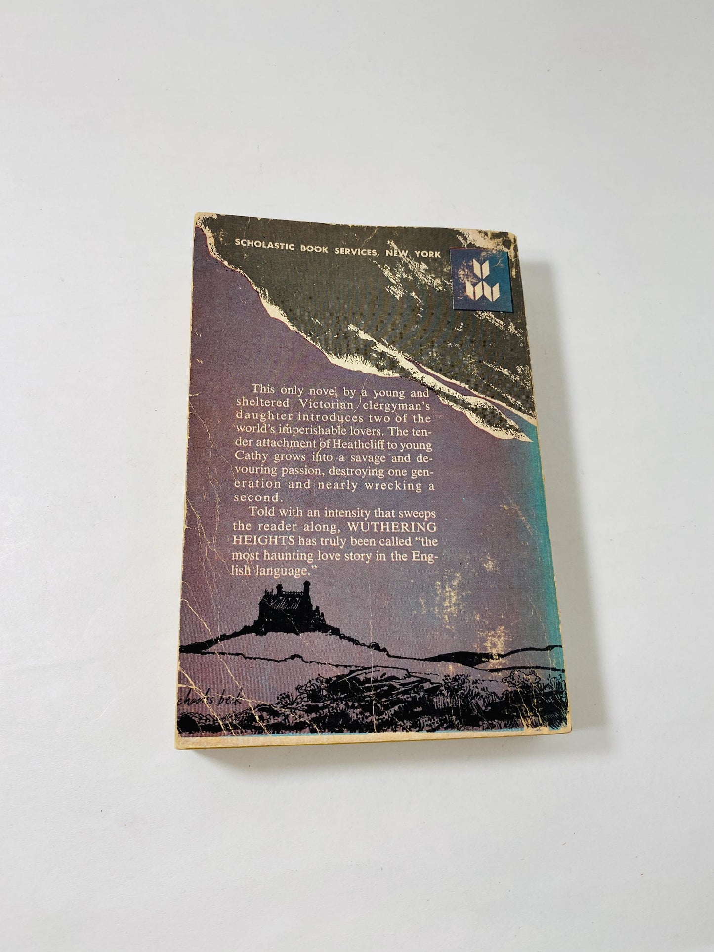 1961 Wuthering Heights by Emily Bronte vintage Scholastic paperback book at home reading Greatest Love story ever told! Cathy Heathcliff.