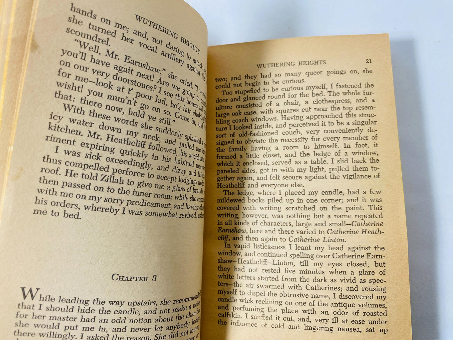 1961 Wuthering Heights by Emily Bronte vintage Scholastic paperback book at home reading Greatest Love story ever told! Cathy Heathcliff.