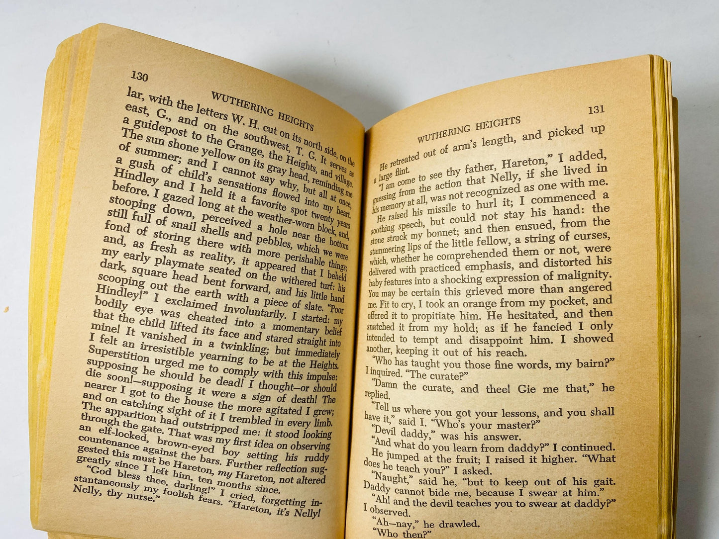 1961 Wuthering Heights by Emily Bronte vintage Scholastic paperback book at home reading Greatest Love story ever told! Cathy Heathcliff.