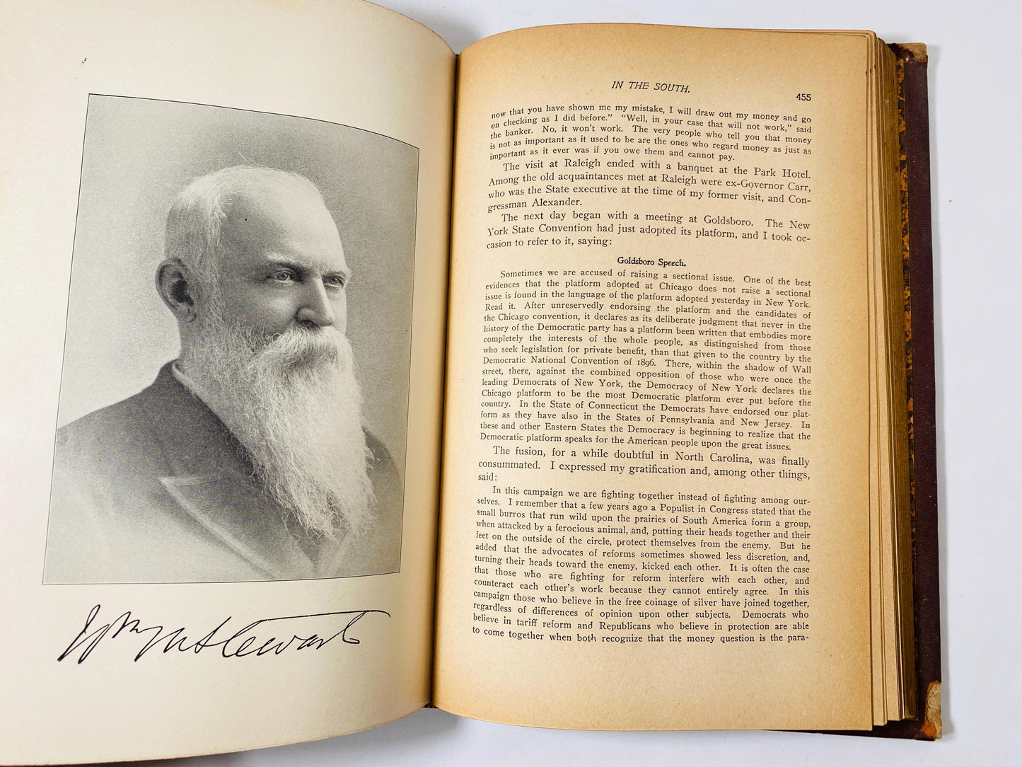 1896 William Jennings Bryan antique book Story of the Presidential Campaign with McKinley Engraved Illustration history politics collectible
