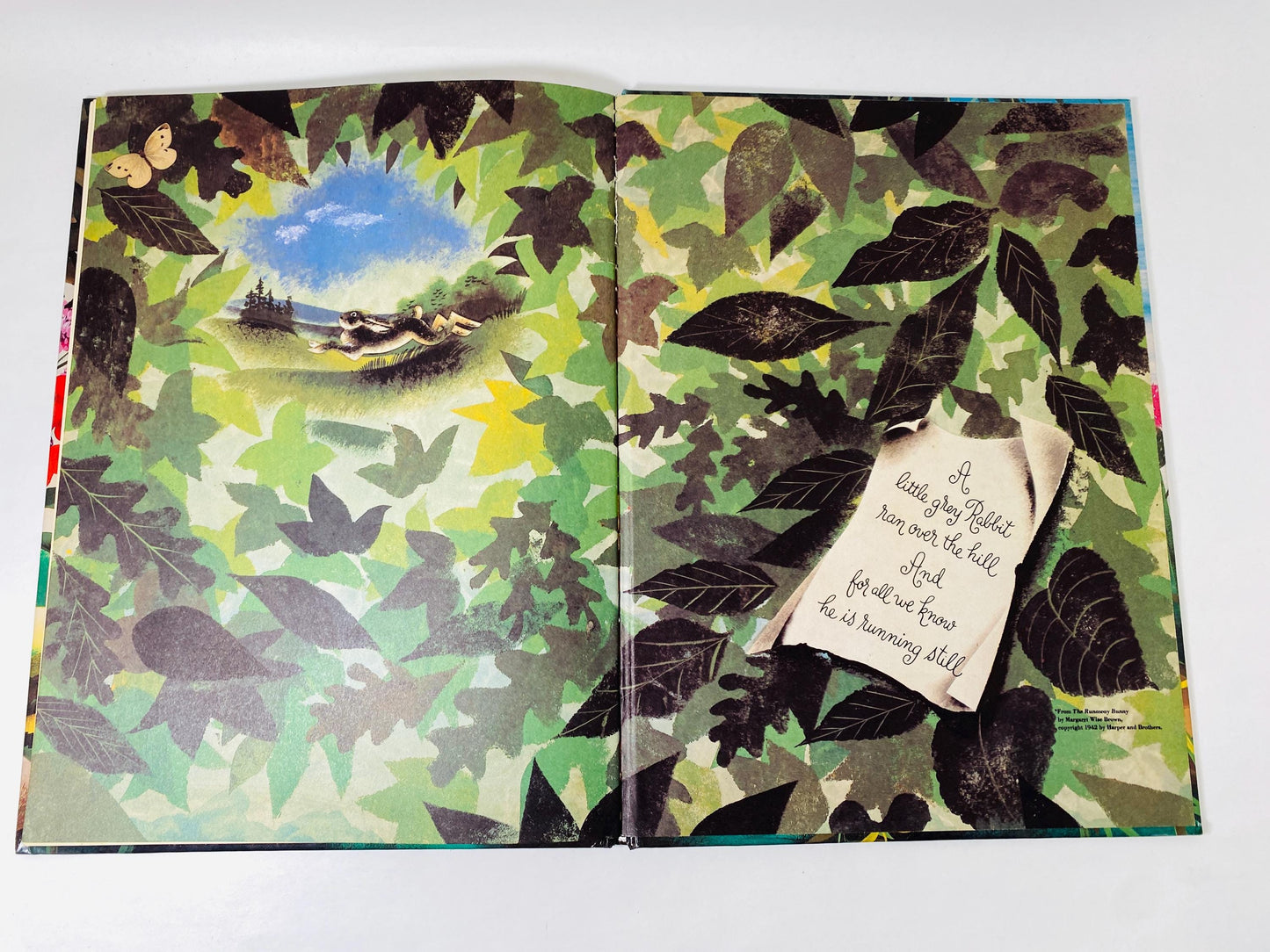 Golden Bunny Vintage book by Margaret Wise Brown LARGE Golden Book Children's Easter basket gift decor circa 1981