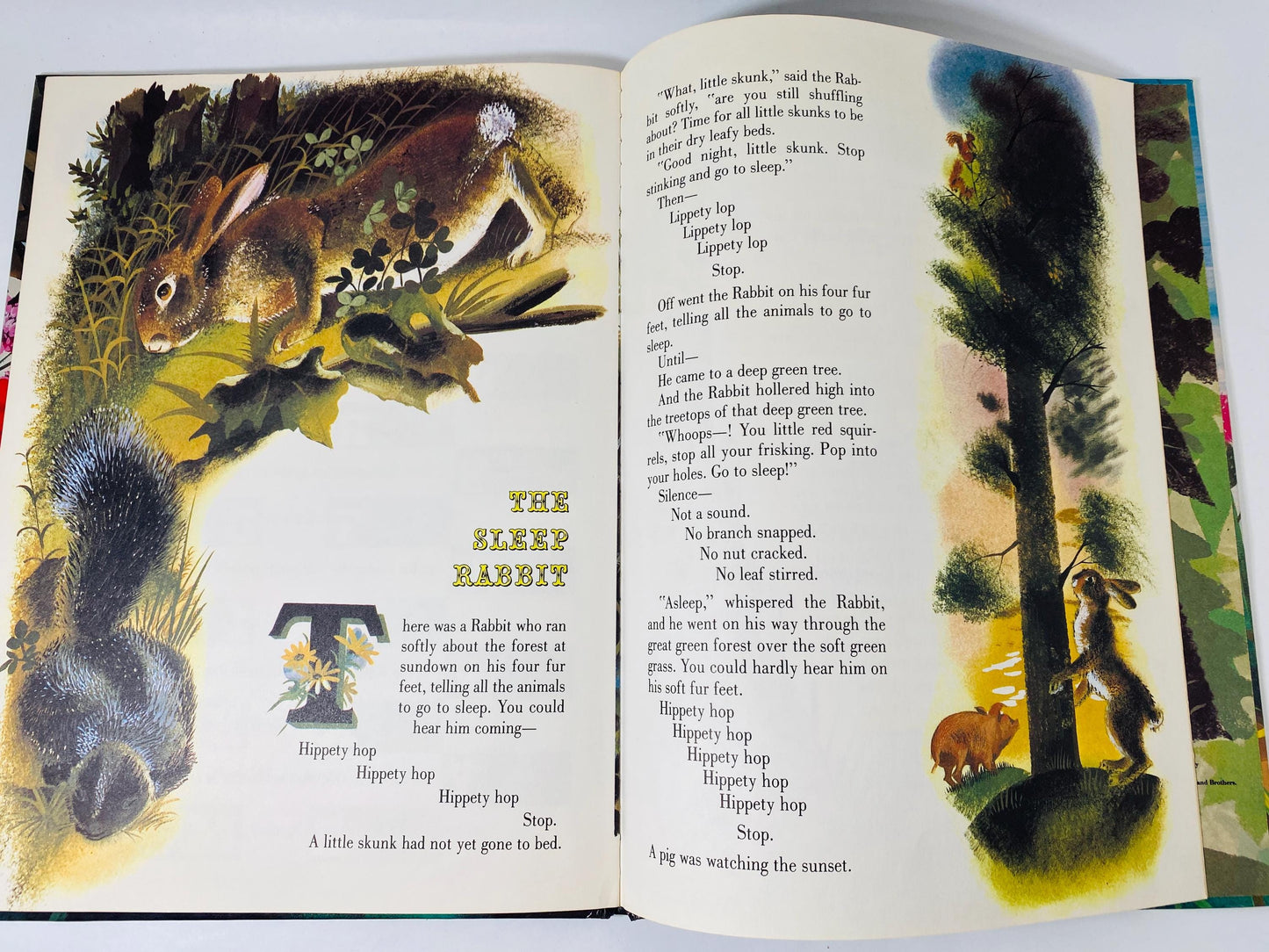 Golden Bunny Vintage book by Margaret Wise Brown LARGE Golden Book Children's Easter basket gift decor circa 1981