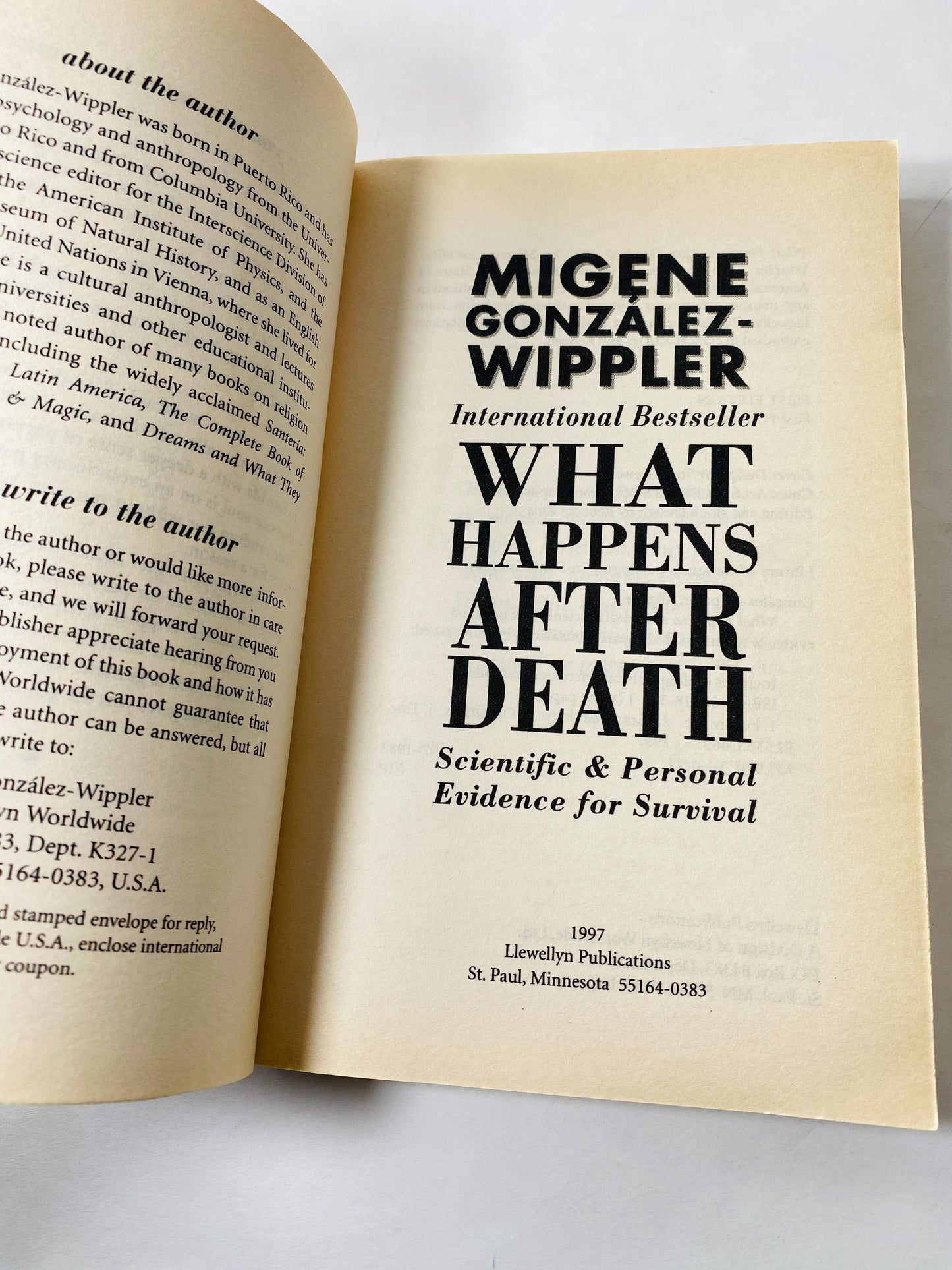 What Happens After Death Vintage paperback book by Migene Gonzalez Wippler Mental Dynamics circa 1997