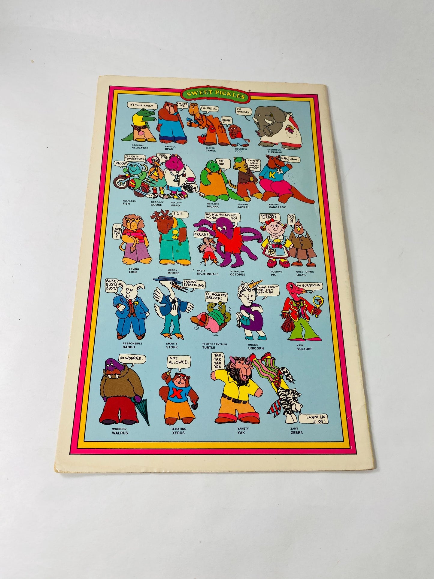 Sweet Pickles Curls Bangs and Tangles and other Hairy Things vintage children's activity book circa 1978 collectible retro Gen X decor
