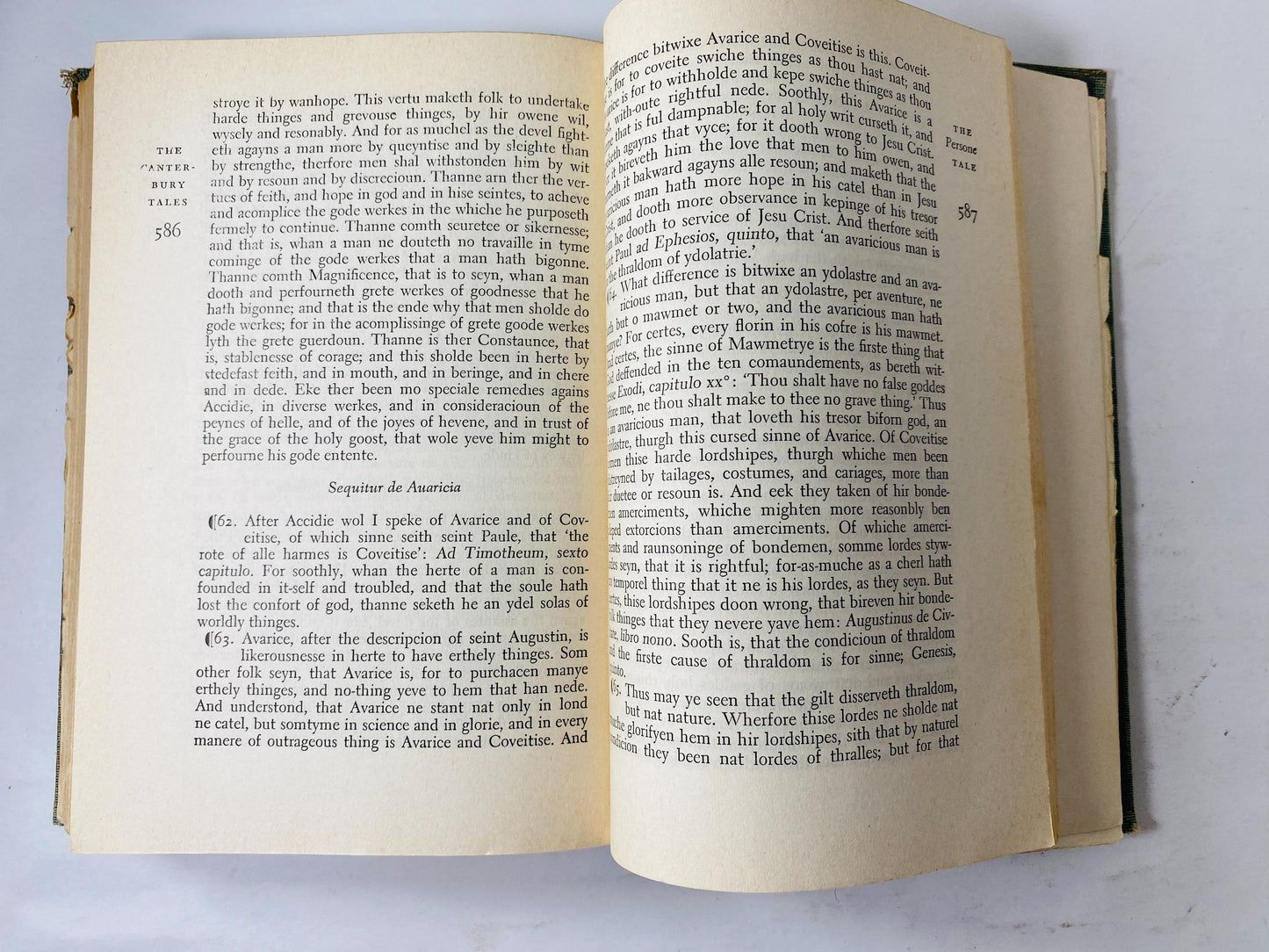 Canterbury Tales by Geoffrey Chaucer vintage Modern Library book circa 1934 stocking stuffer Christmas gift