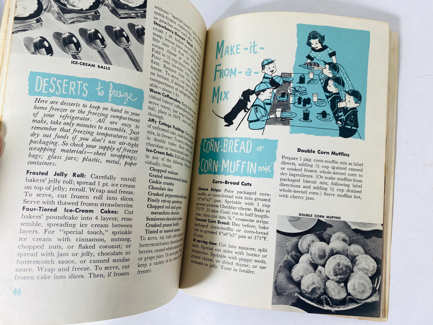 Vintage Good Housekeeping cookbook recipe pamphlets printed by circa 1958 Christmas Chanukah gift kitchen retro decor 1950s MCM