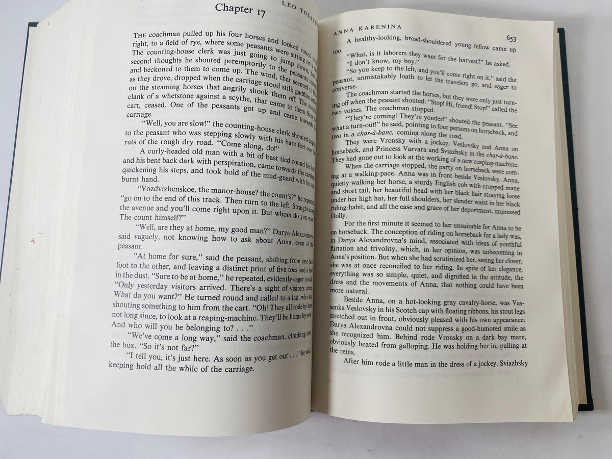 Anna Karenina by Leo Tolstoy Vintage book circa 1978 Russian Story of love, lust, passion betrayal