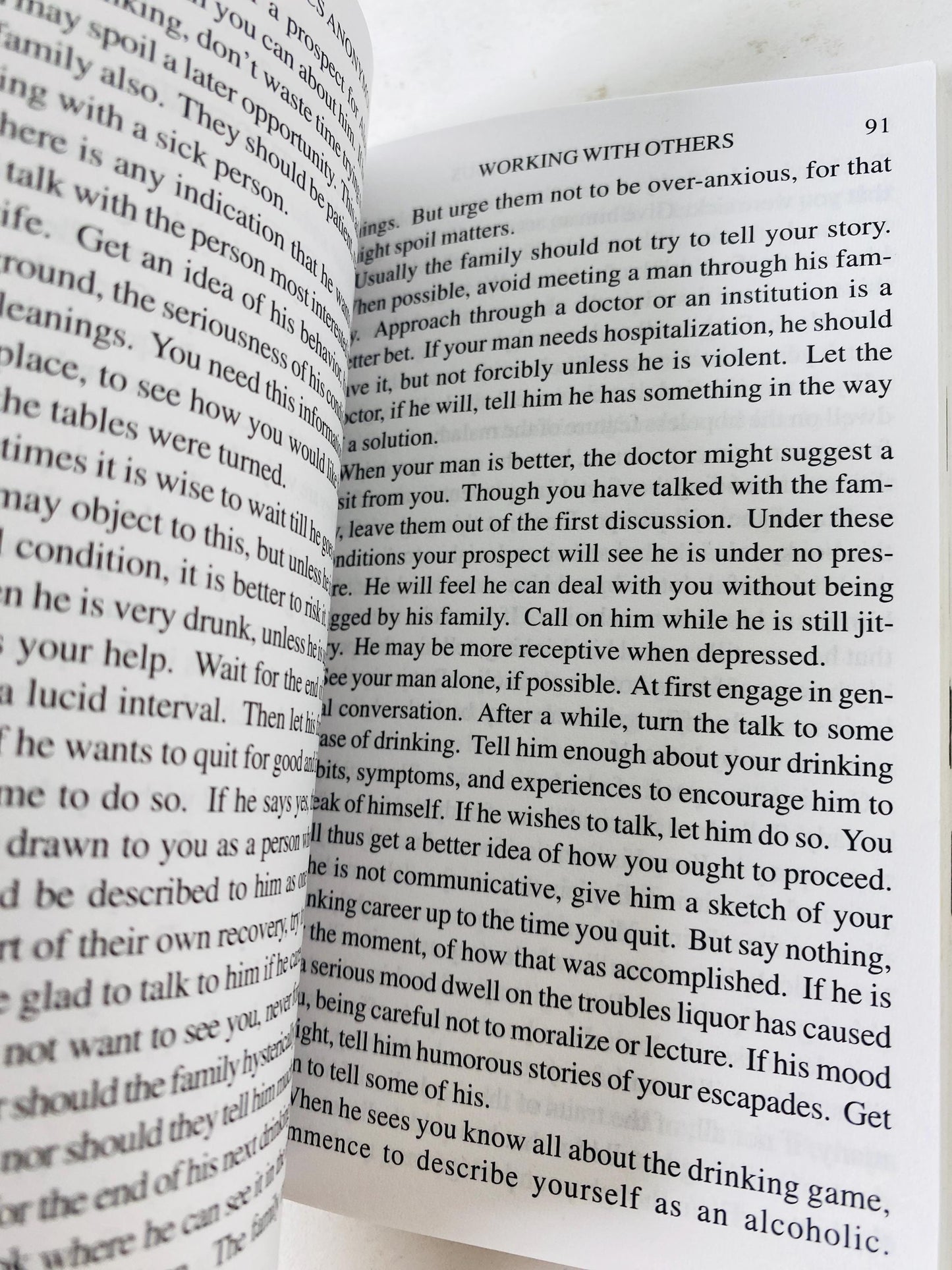 Anonymous Press Mini Edition of the Alcoholics Anonymous Big Book portable, pocket-sized vintage book Recovery, Addiction AA HelenK