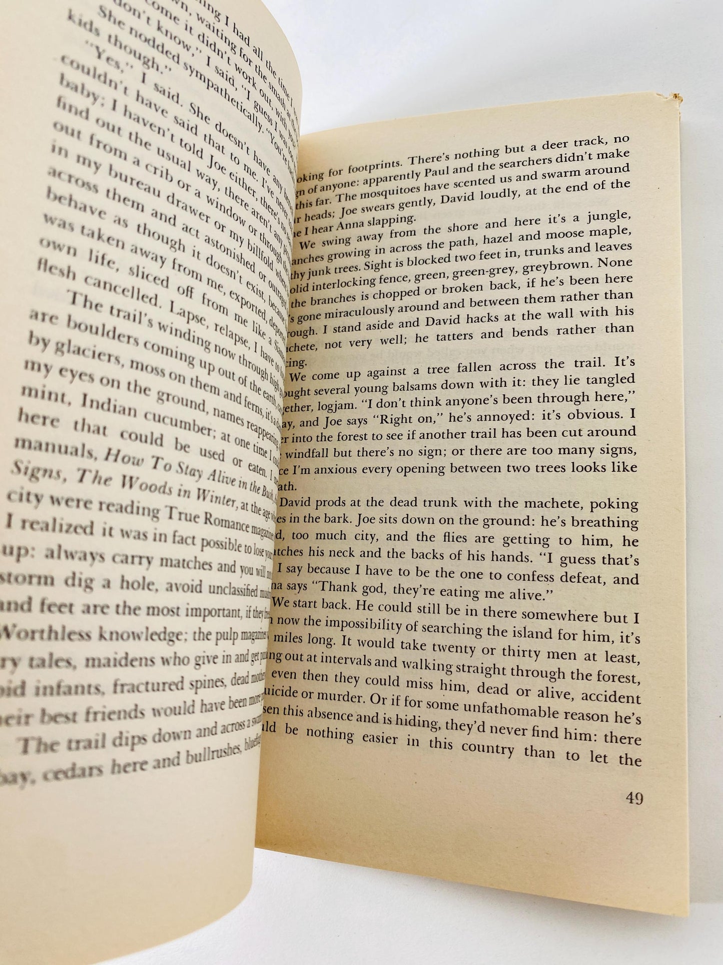 Surfacing vintage paperback book by Margaret Atwood author of the Handmaid's Tale psychological feminist themes patriarchy nationalism