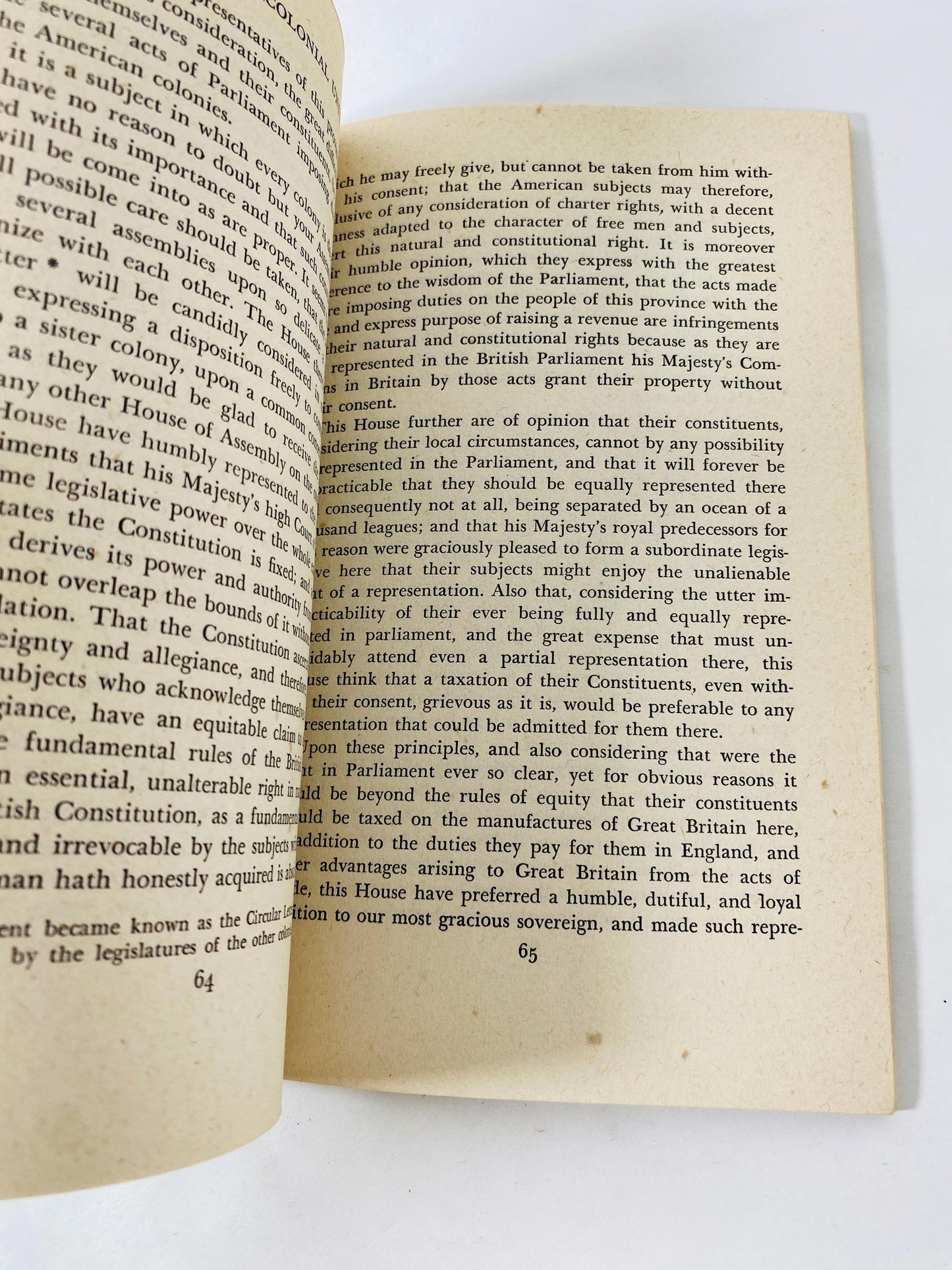 1946 Samuel Adams Selections from His Writings American Revolution History vintage philosophy paperback book