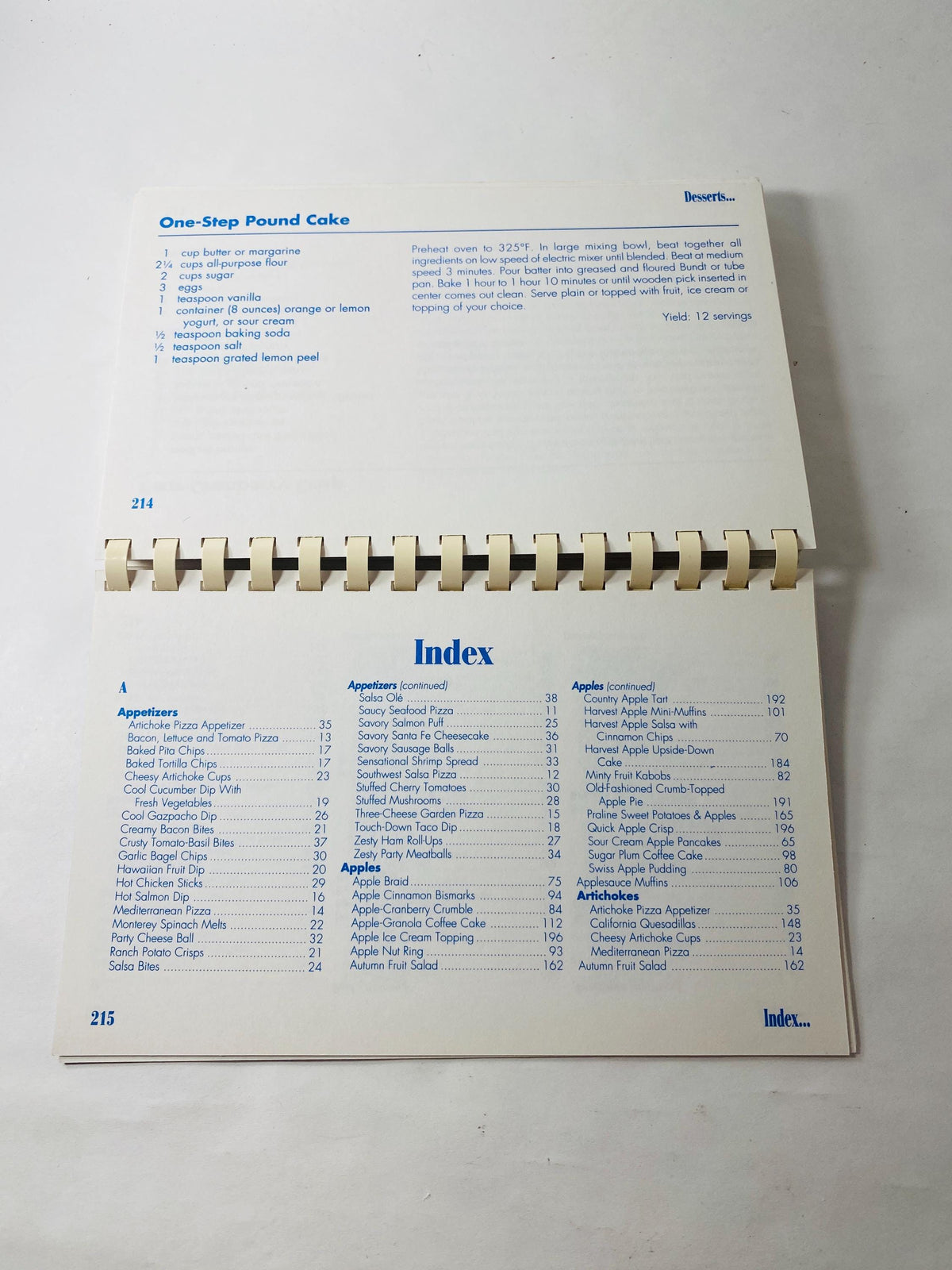 Pampered Chef vintage Recipes from the Heart spiral cookbook circa 1997 appetizers desserts main dishes sticky buns biscuits pepper steak