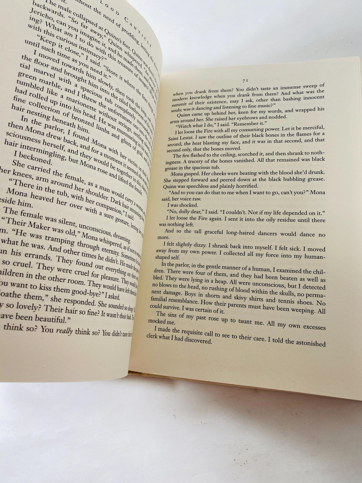 Blood Canticle by Anne Rice Vintage First Edition book circa 2003 Vampire Chronicles horror decor Lestat Collectible gift