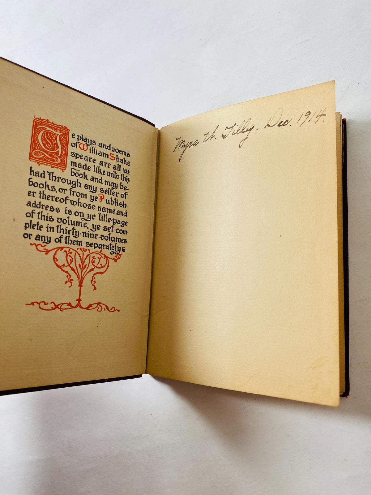 1899 Shakespeare Henry Altemus Small red vintage book Midsummer Night's Dream As You Like It Romeo & Juliet Twelfth Night King John Pericles