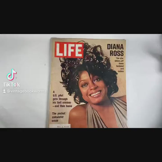 1972 Vintage Life Magazine featuring Diana Ross and introducing pocket calculators! Collector gift December 8 Vol 73 Number 23 Casio HP-35