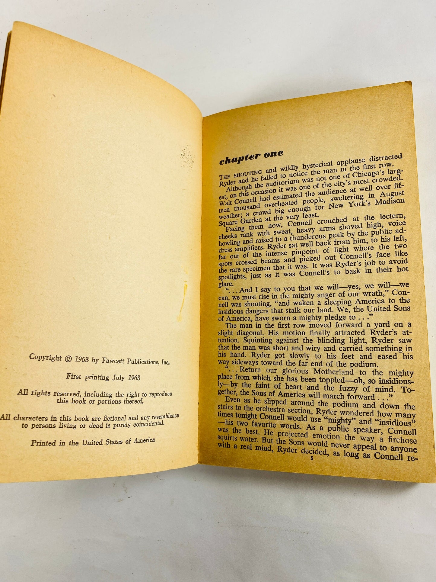 K by Leslie Waller vintage paperback book circa 1963 about ridding the world of a monstrous evil.