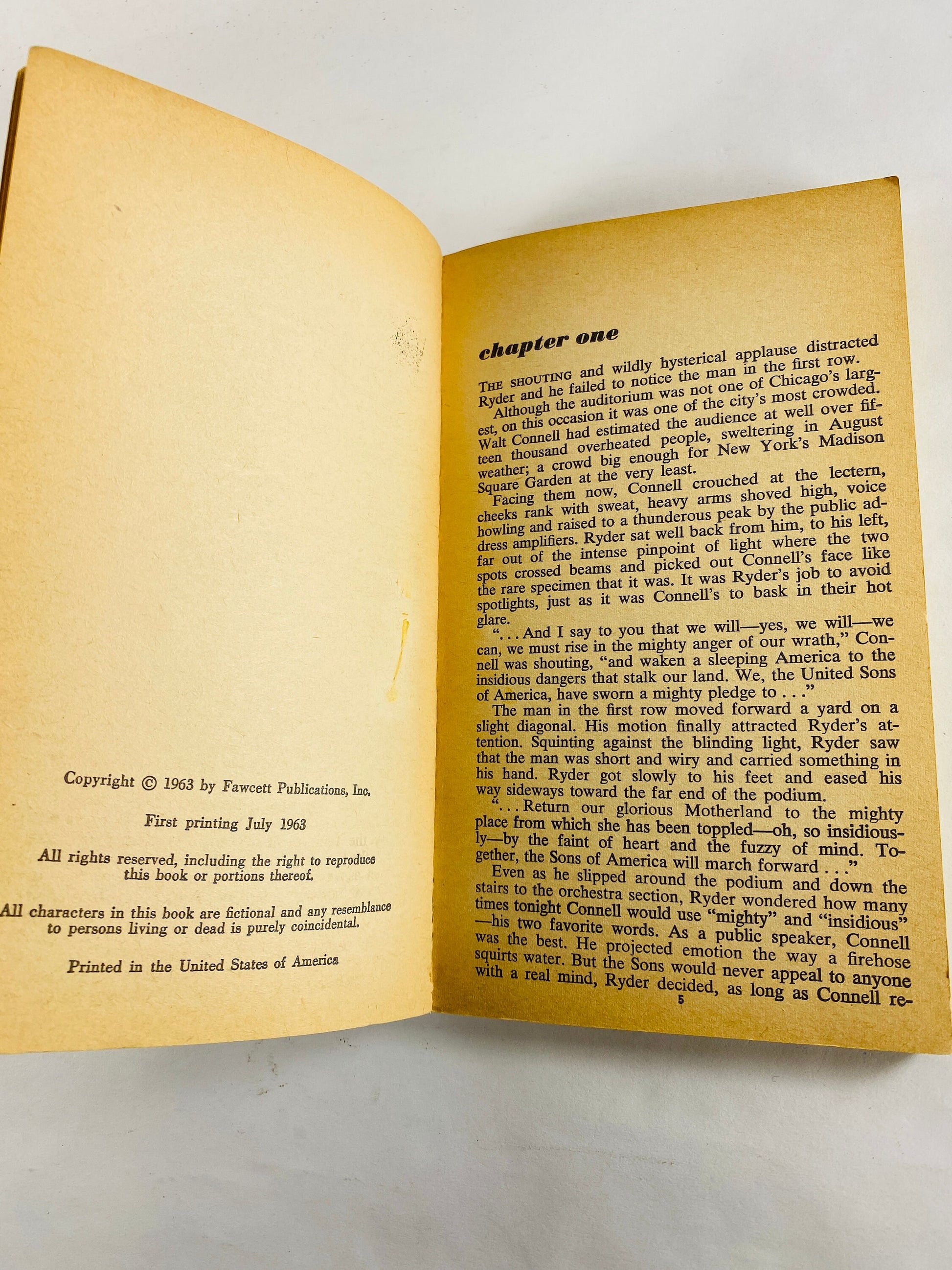 K by Leslie Waller vintage paperback book circa 1963 about ridding the world of a monstrous evil.