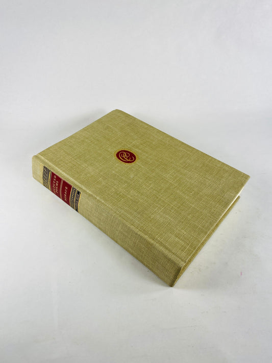 Poetry of Horace vintage book circa 1950 featuring Satires Epodes and Odes. Beautiful gray home bookshelf decor Roman contemporary of Virgil