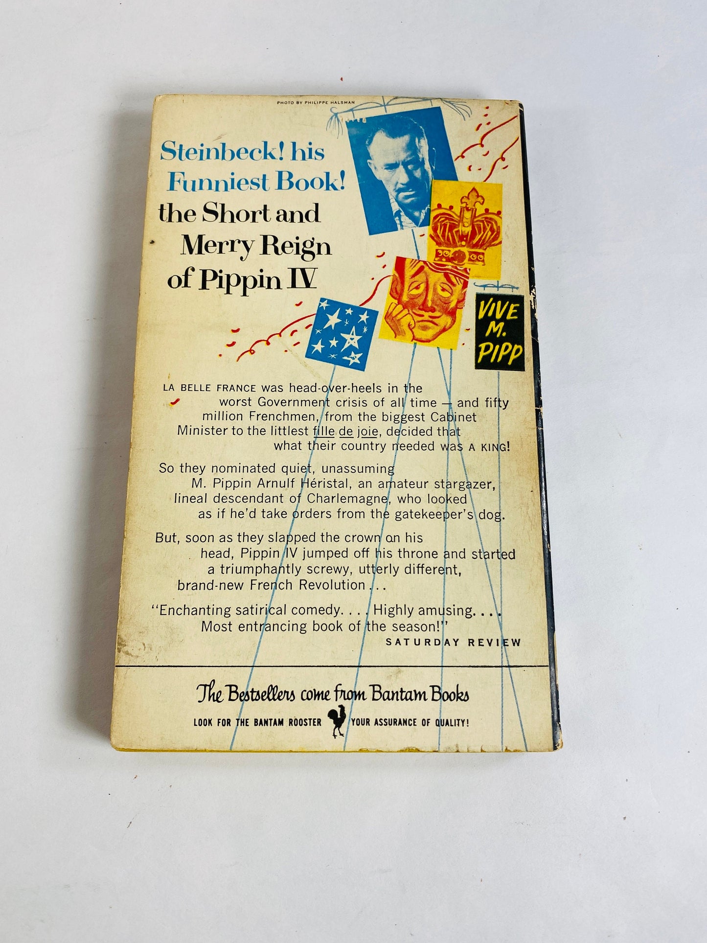 Short Reign of Pippin IV vintage paperback book by John Steinbeck circa 1957 about a man who didn't want to be king