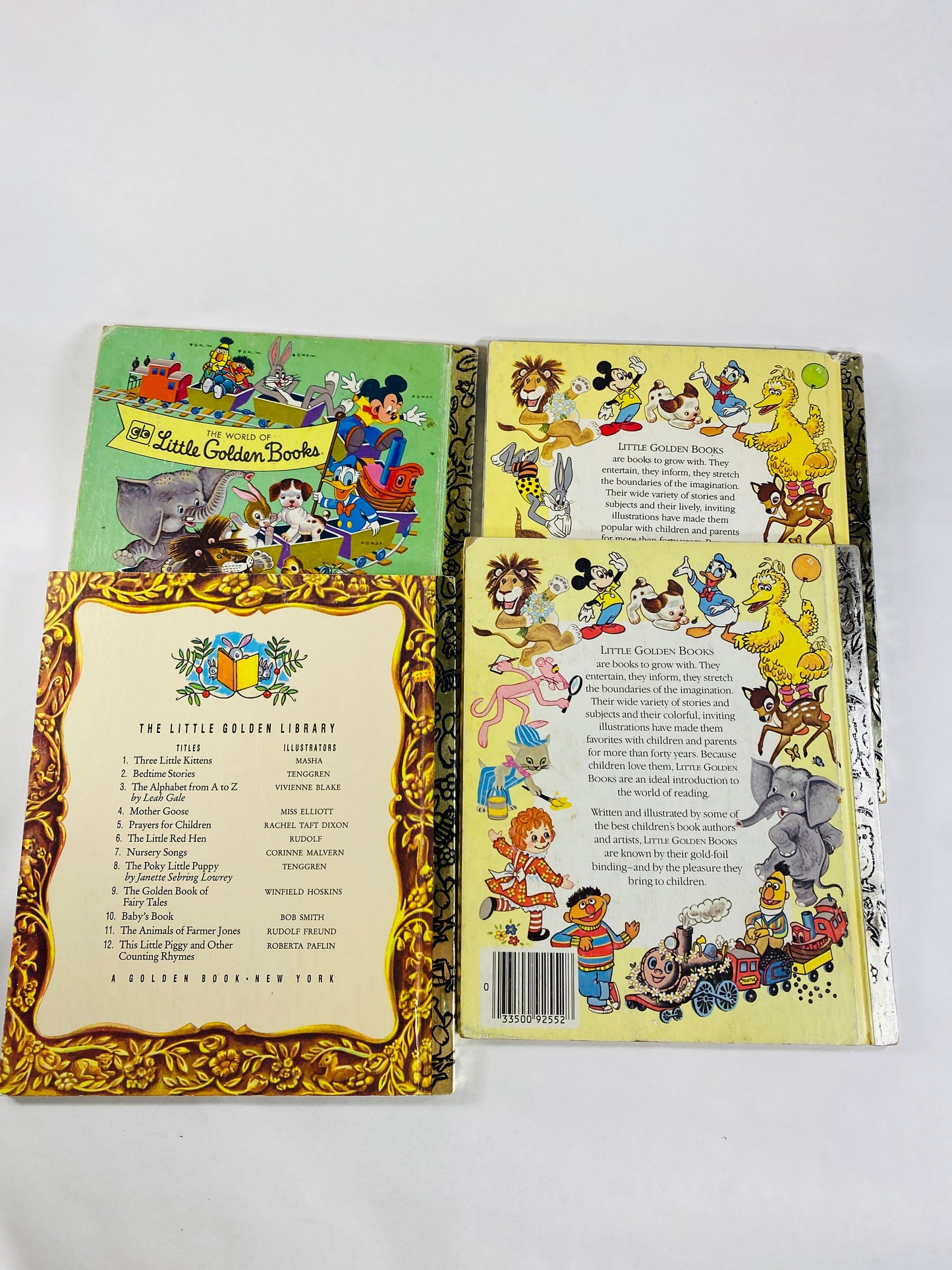 Vintage Little Golden Books Rudolph the Red-Nosed Reindeer We Like Kindergarten Prayers for Children Bambi