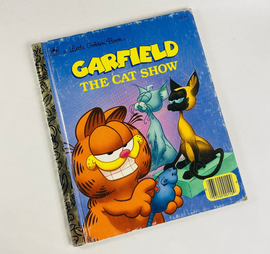 Garfield the Cat vintage Little Golden Book GenX stocking stuffer The Cat Show cartoon