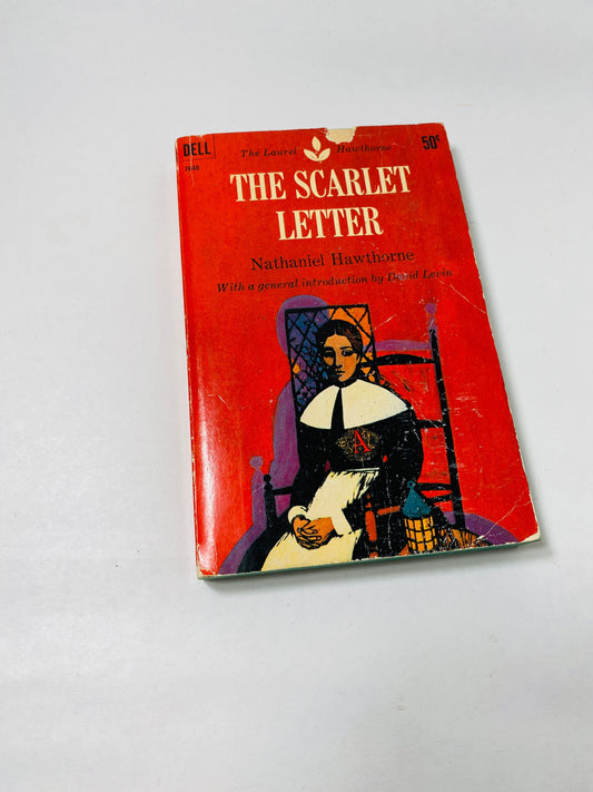 1969 Scarlet Letter vintage paperback book by Nathaniel Hawthorne Explores sin, vengeance and regeneration as a consequence of adultery