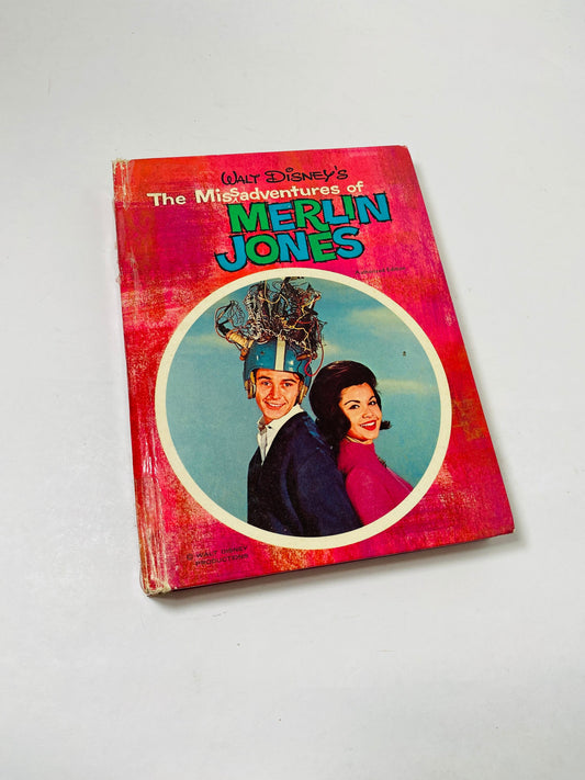 Misadventures of Merlin Jones vintage Whitman book Walt Disney TV series circa 1964 cover featuring Annette Funicello Decor gift