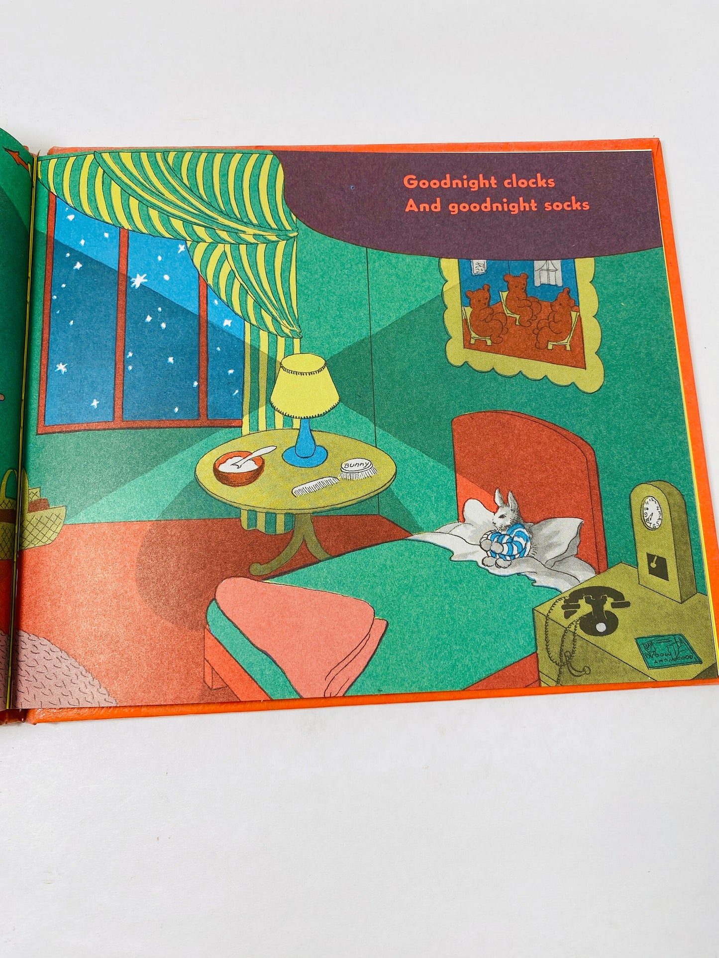 Goodnight Moon by Margaret Wise Brown EARLY PRINTING vintage book circa 1947 Beautiful story illustrated by Clement Hurd