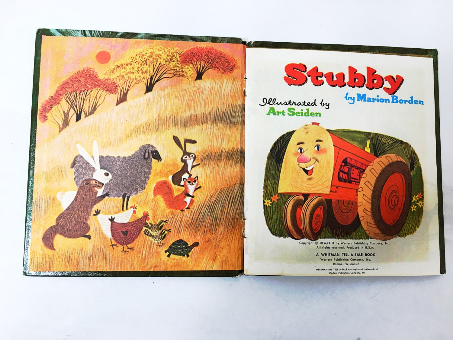 Stubby Book by Marion Borden. 1963. Whitman Tell a Tale Book. Little Golden Book. LGB. Illustrated by Art Seiden.