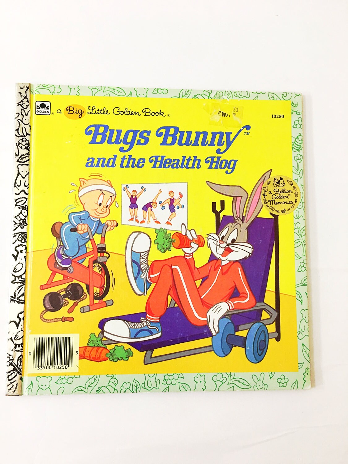 1986 Bugs Bunny and the Health Hog. FIRST EDITION vintage Little Golden Book Looney Tunes
