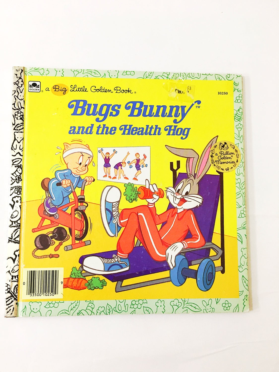 1986 Bugs Bunny and the Health Hog. FIRST EDITION vintage Little Golden Book Looney Tunes
