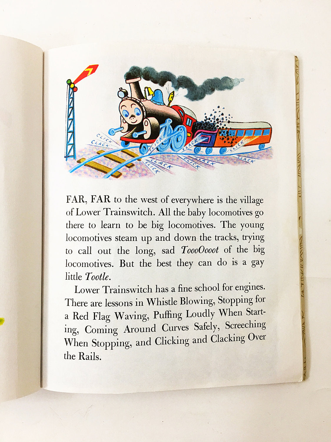 Tootle Vintage Little Golden Book illustrated by Tibor Gergely. Gertrude Crampton circa 1992. Sweet children's train story.