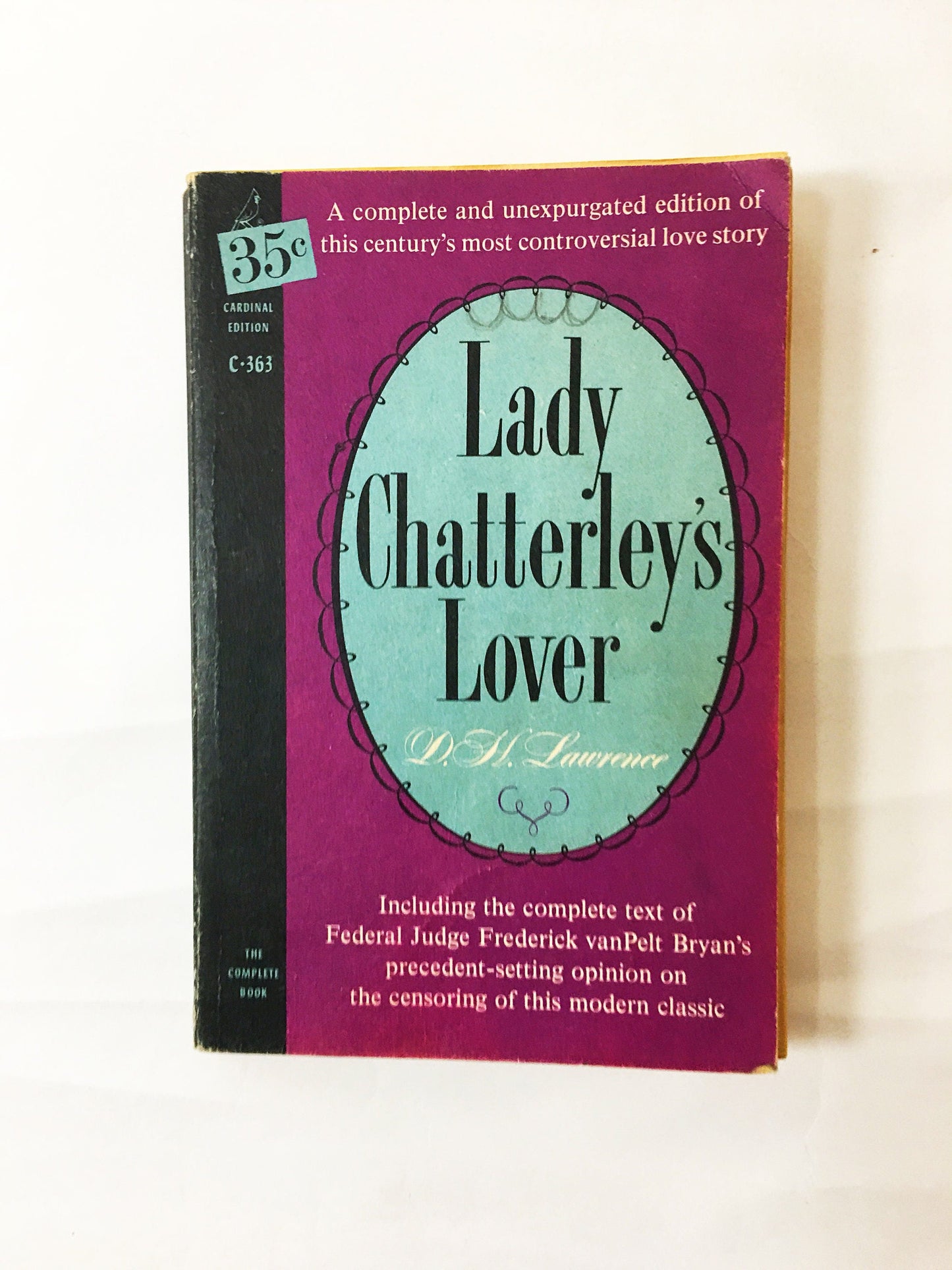 Lady Chatterley's Lover Book. Vintage Paperback book. DH Lawrence. Vintage book circa 1959,