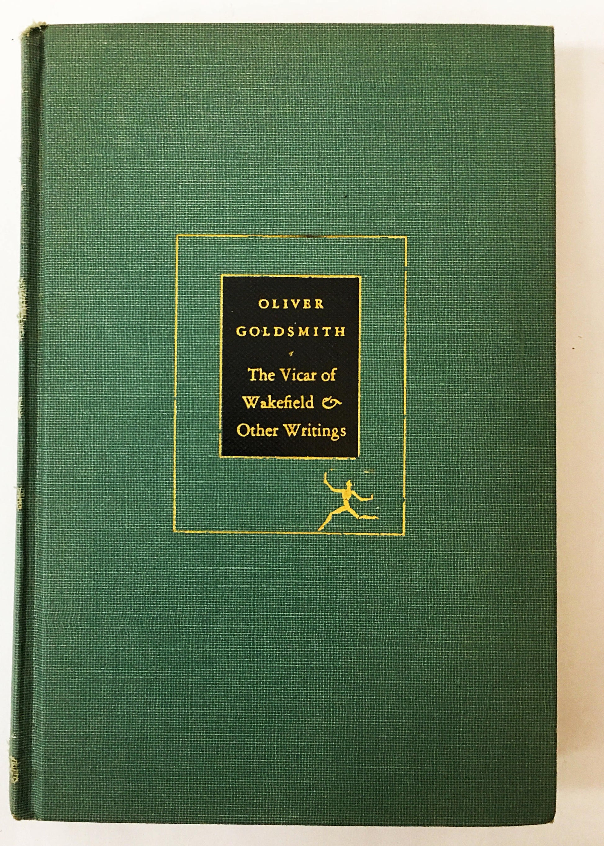 1955 Vicar of Wakefield book by Oliver Goldsmith Vintage Modern Library Everyman's Library. Honey dew green cloth boards circa 1955 No 251