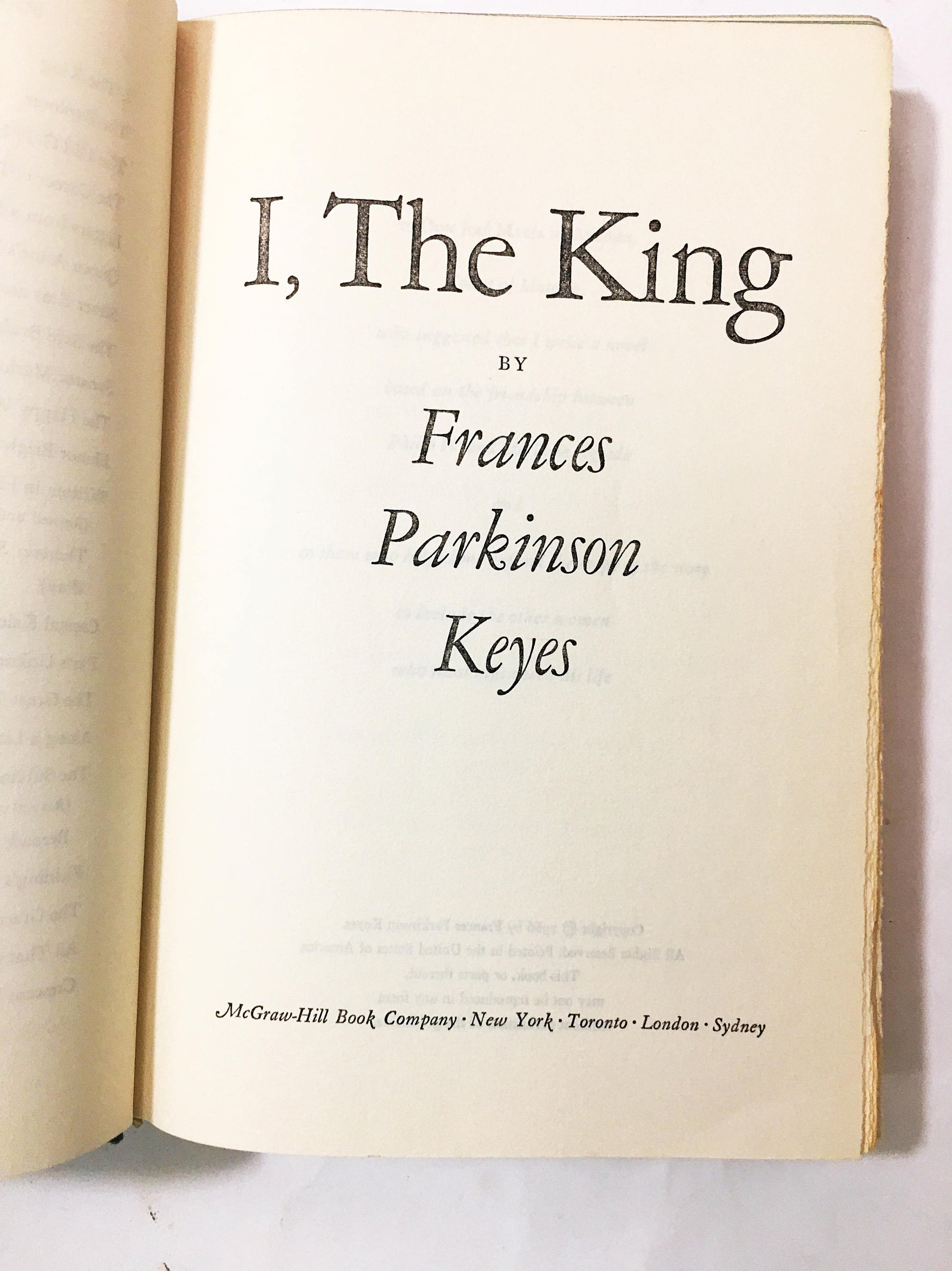 Diego Velázquez was supported by Philip IV of Spain. I, The King, a vintage book by Frances Keyes details his passion in this biography.