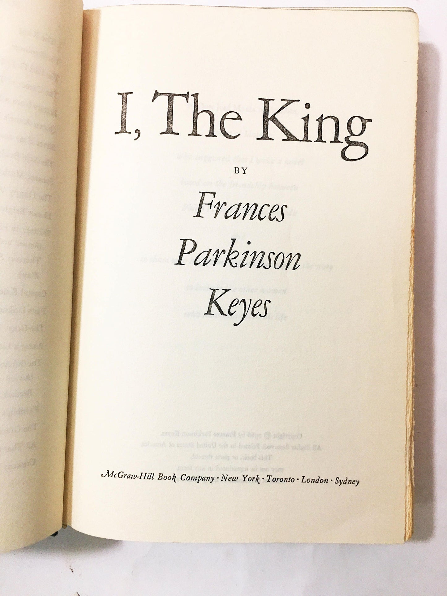 Diego Velázquez was supported by Philip IV of Spain. I, The King, a vintage book by Frances Keyes details his passion in this biography.