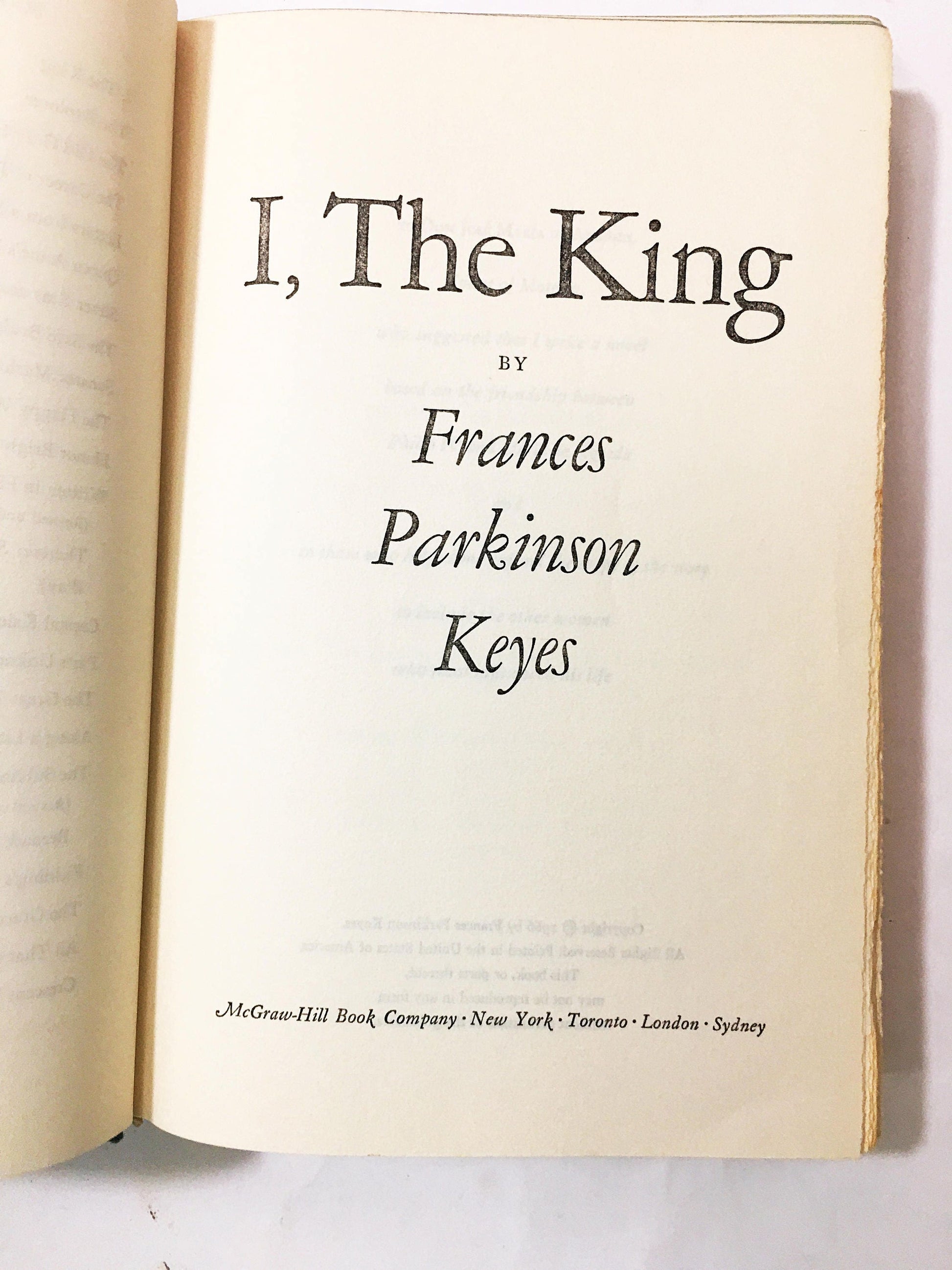 Diego Velázquez was supported by Philip IV of Spain. I, The King, a vintage book by Frances Keyes details his passion in this biography.