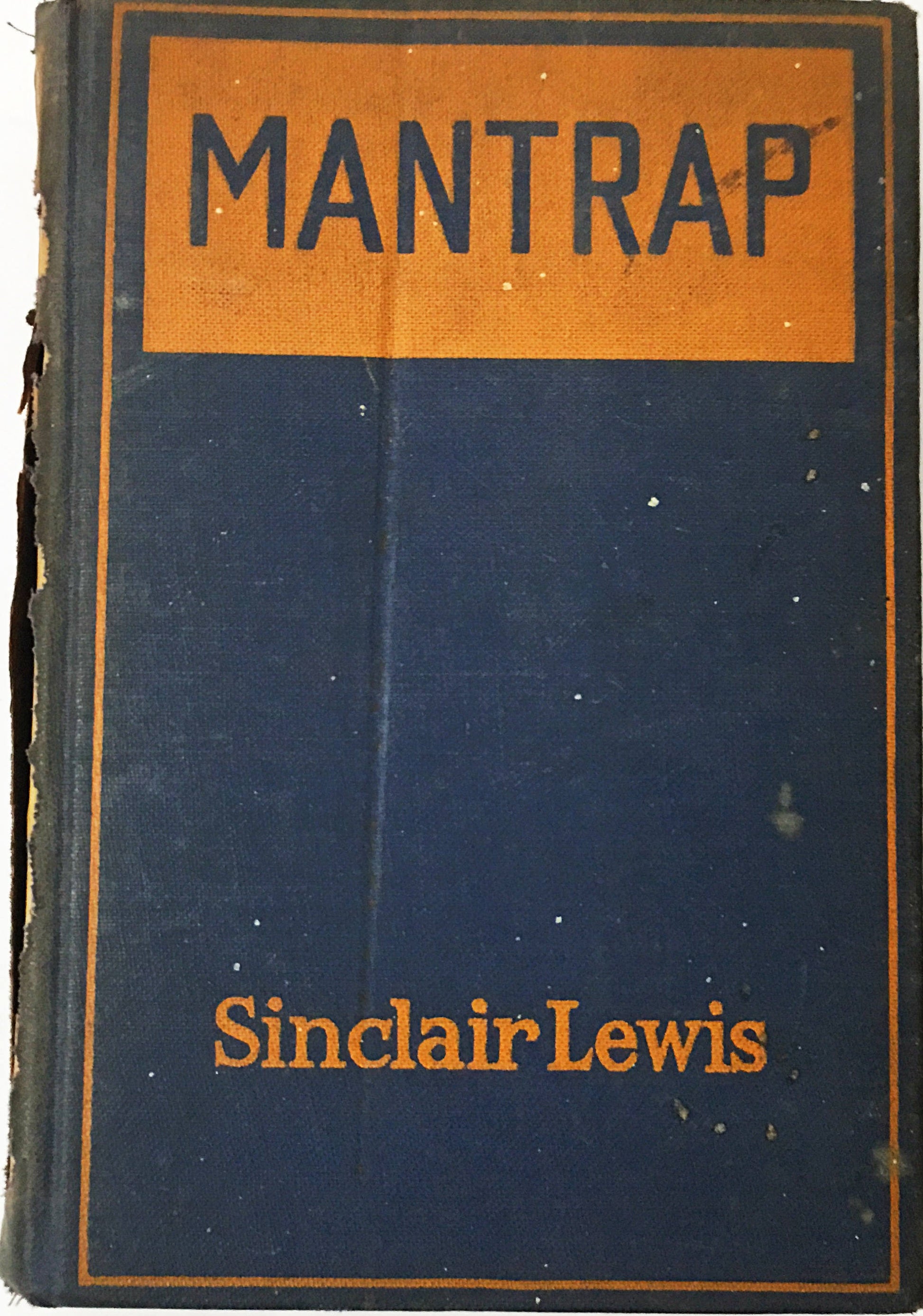 1926 Mantrap book by Sinclair Lewis. First edition antique blue book. Vintage book home decor. Pulitzer Saskatchewan gift