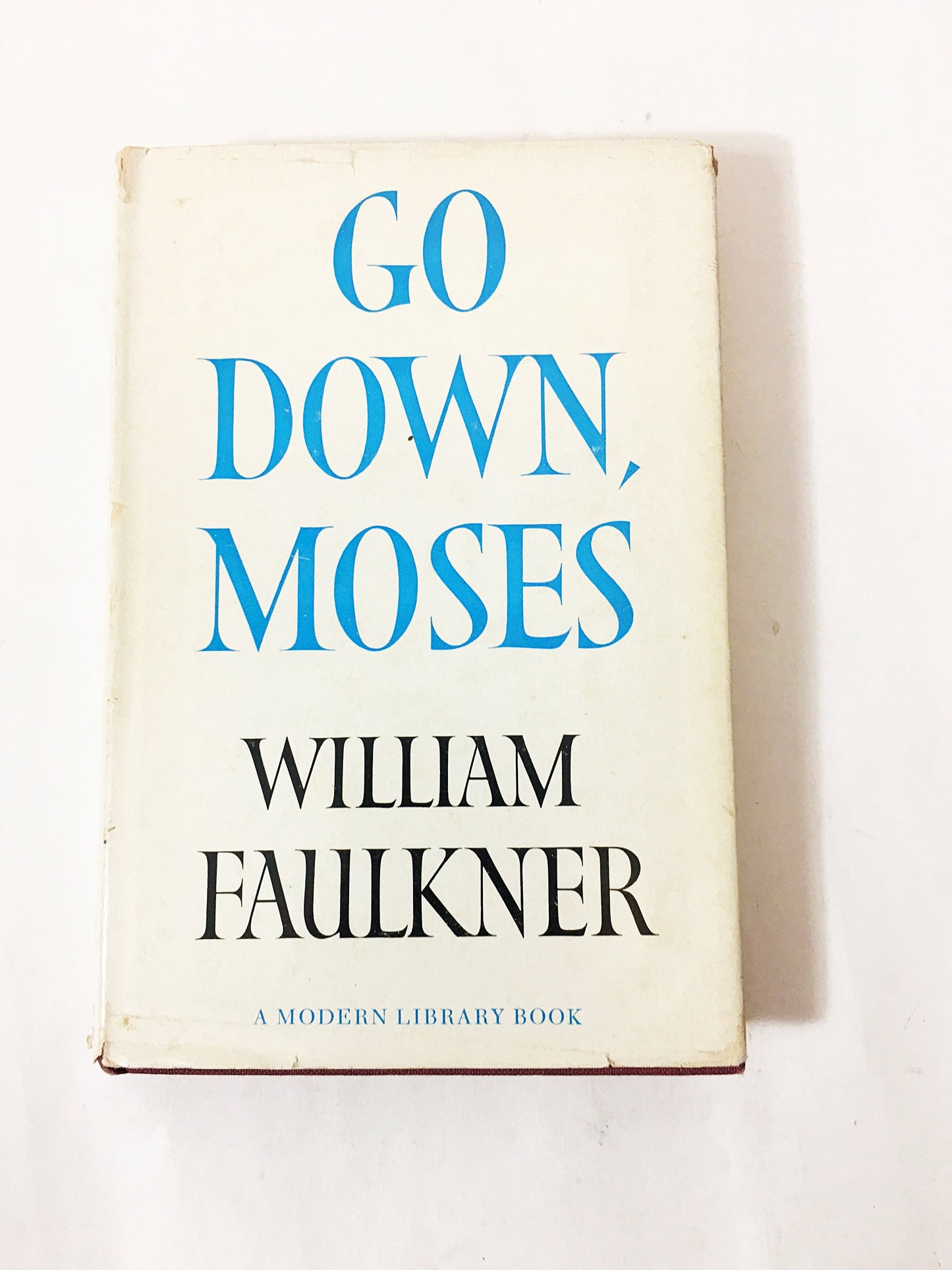 1955 Go Down, Moses vintage Modern Library Book by William Faulkner with dust jacket Stories of race, class, the South. Gift