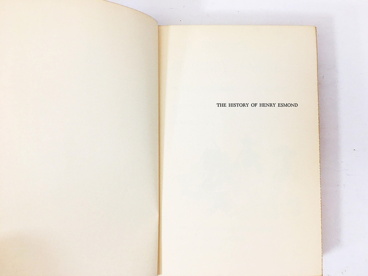Thackeray Masterpiece History of Henry Esmond. Beautiful vintage book about a young man making his way in the corrupt world. Home decor gift