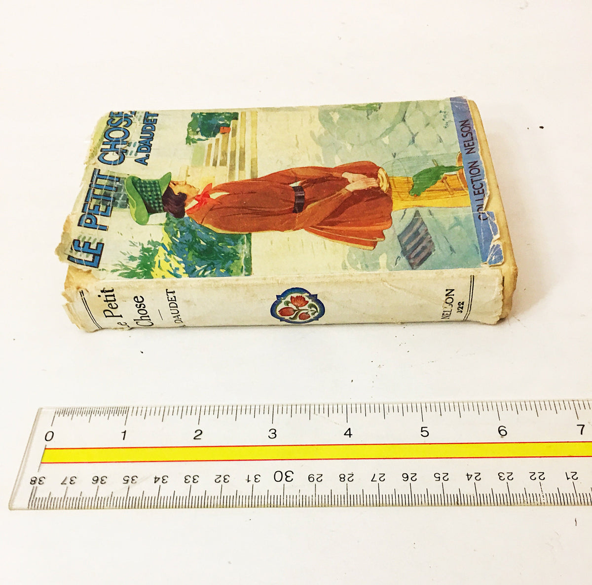 Le Petit Chose Vintage French book by Daudet Alphonse circa 1958. Autobiographical memoir Little Good-For-Nothing. White book decor. Gift